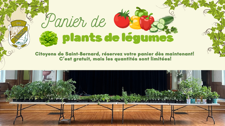 Distribution de plants de légumes - Inscrivez-vous