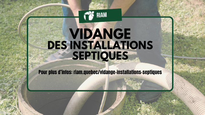 Période annuelle de vidange des installations septiques